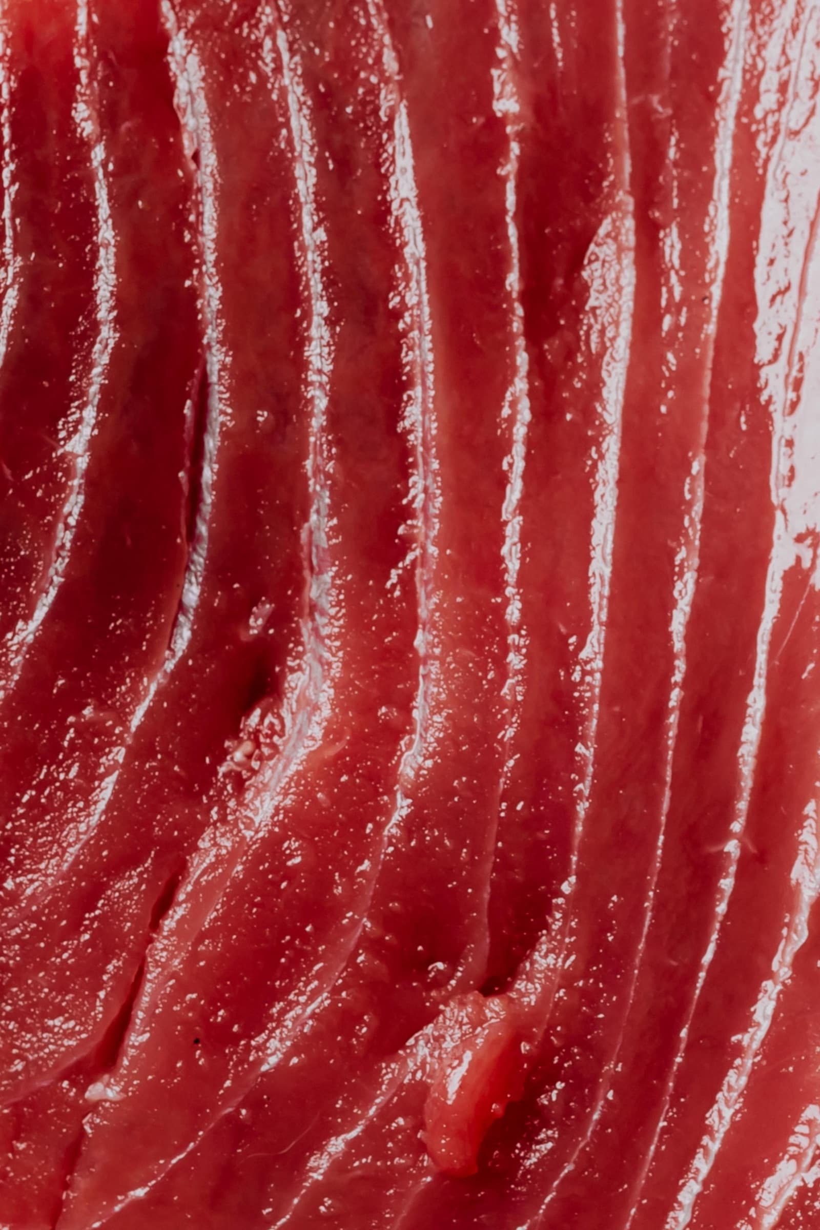 Macro detail of wild bluefin tuna flesh